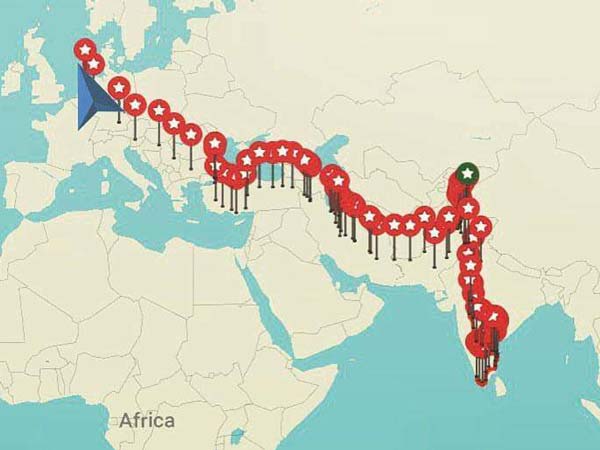 Dutch Couple Drove A Maxi Cab From Kerala To Holland