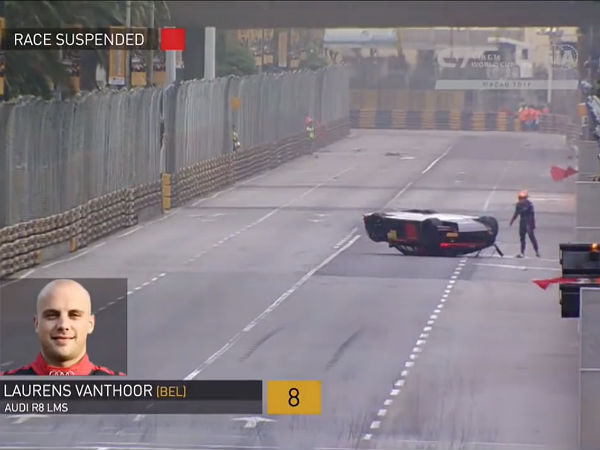 Audi R8 Flips At Macau GP, But Wins The Race