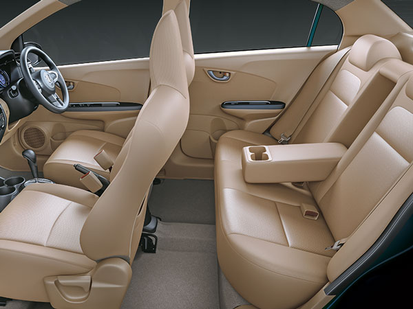 <b> Honda Amaze Rear Seat Layout </b>