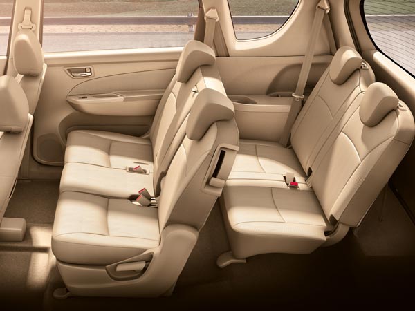 <b>Maruti Suzuki Ertiga Rear Seat Layout</b>