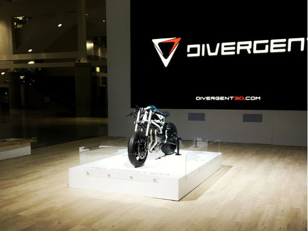 Divergent 3D Showcase 3D-Printed Motorcycle