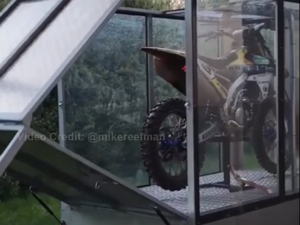 Man Builds Washing Machine For Dirt Bikes