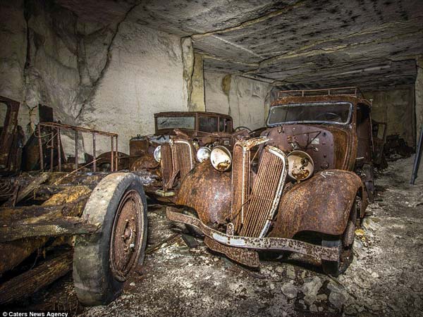 Cars Hidden From Hitler Found In A Quarry In France