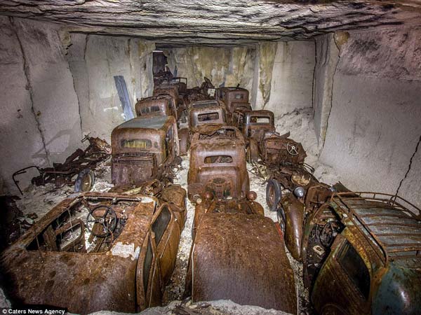 Cars Hidden From Hitler Found In A Quarry In France