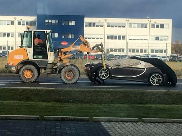 Bugatti Chiron Crashed by Test Driver At Volkswagen Headquarters