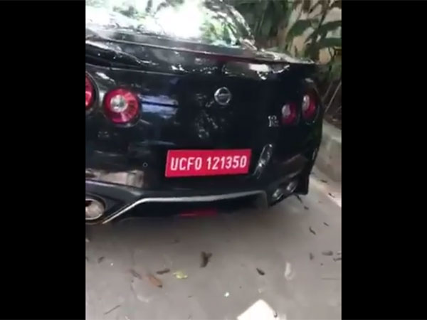 John Abraham With His New Nissan GT-R Black Edition