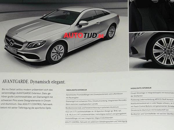 New Mercedes E-Class Coupe Revealed Via Leaked Brochure