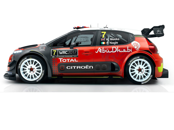 World Rally Championship: 2017 Citroen C3 WRC Breaks Cover In Abu Dhabi