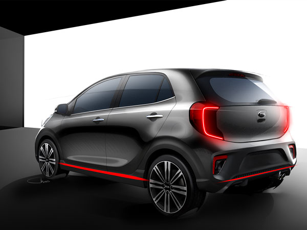 Kia Motors Officially Releases First Sketches Of The 2017 Picanto 