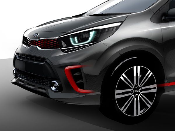 Kia Motors Officially Releases First Sketches Of The 2017 Picanto 