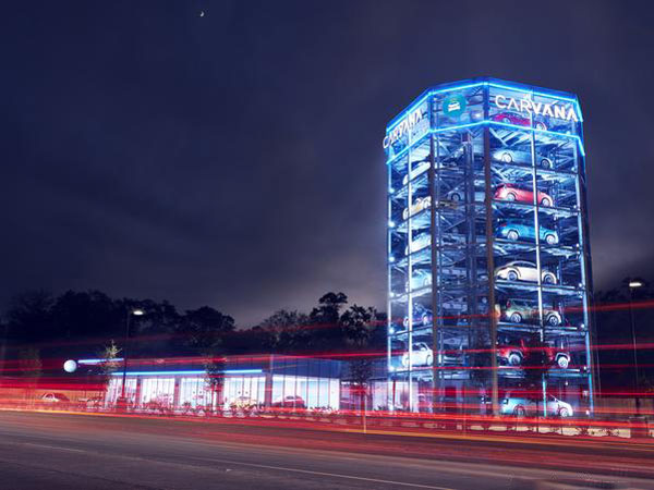 Carvana Opens 8-Story Tall Car Vending Machine In Houston, Texas