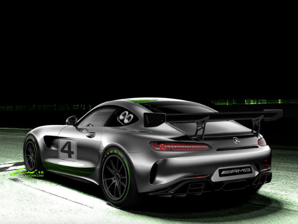 Mercedes AMG GT4 Racecar