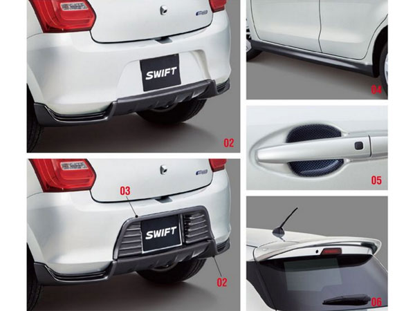 2017 Suzuki Swift Accessories Revealed In Japan