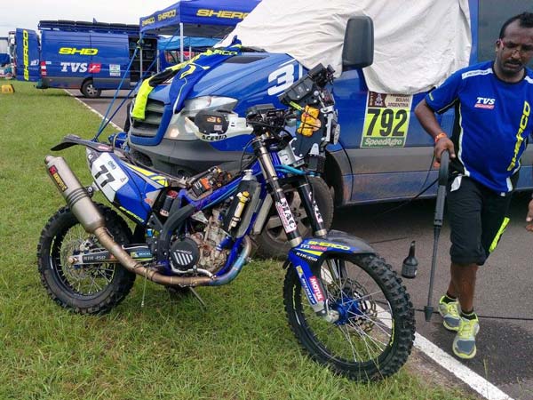 2017 Dakar Rally Stage 2: KP Aravind Crashes