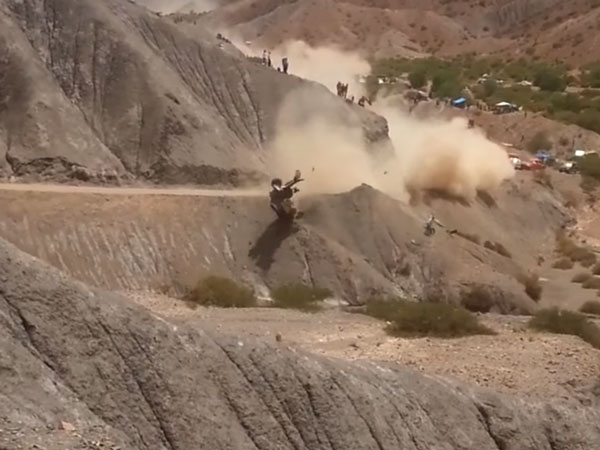 Dakar 2017: Carlos Sainz Tumbles Down; Nearly Takes Out Two Spectators