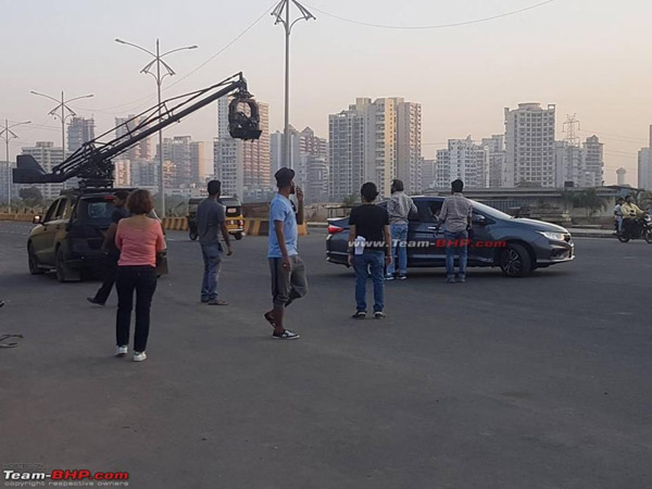 India-Bound 2017 Honda City Facelift Spied During Ad Shoot