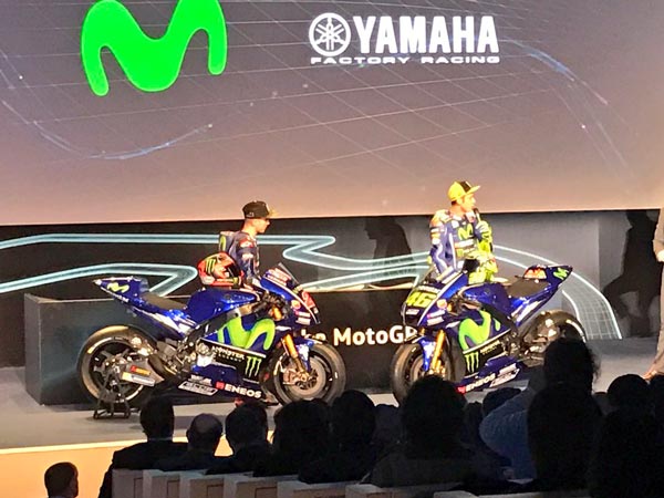 Valentino Rossi And Maverick Vinales Unveils 2017 Movistar Yamaha Racer