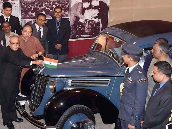 Subhash Chandra Bose’s Car Restored; Unveiled By President Pranab Mukherjee