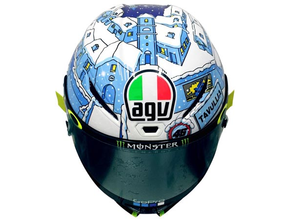 Valentino Rossi’s AGV Pista GP R Winter Test Helmet — A Closer Look Valentino Rossi’s AGV Pista GP R Winter Test Helmet — A Closer Look