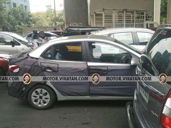 2017 Hyundai Xcent Spotted Testing Again; India Launch By March
