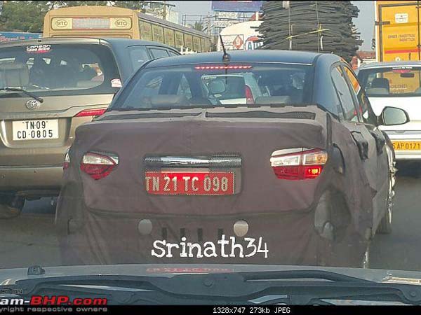 2017 Hyundai Xcent Spotted Testing Again; India Launch By March