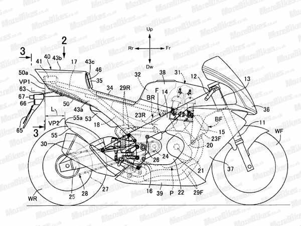 Honda’s Official Drawings For V4 Superbike Revealed