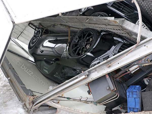 Truck Carrying Porsche 911 Test Mules Crashes