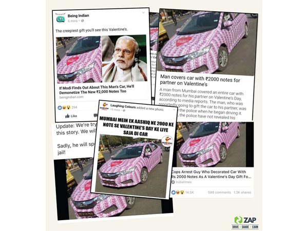 The Actual Truth Behind The Honda City Wrapped In Rs 2000 Notes