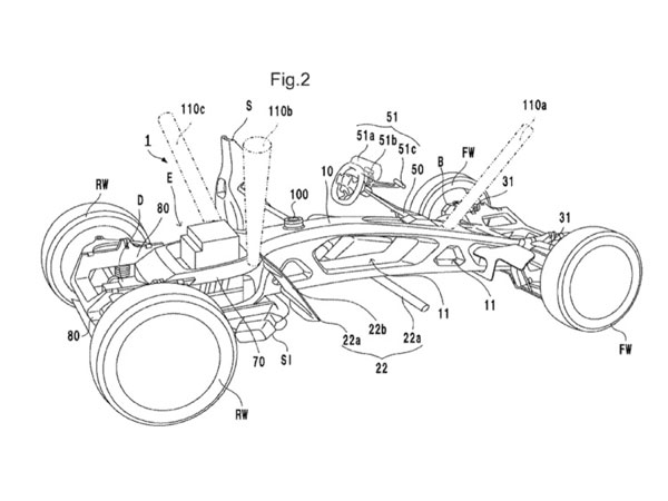 Honda Mid-Engine Sports Car Patent Filed Honda Mid-Engine Sports Car Patent Filed