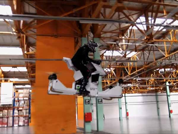 World's First Manned Hoverbike Scorpion 3 Tested