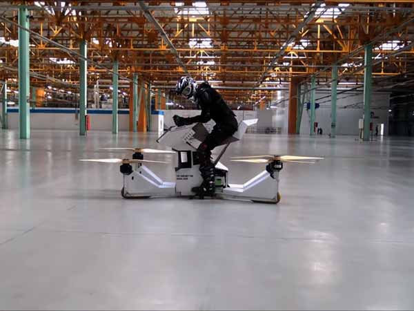World's First Manned Hoverbike Scorpion 3 Tested