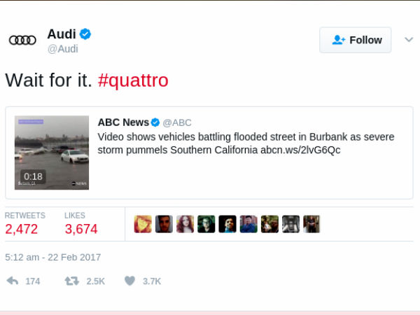 Wait For It. Quattro! — Audi Trolls BMW On Twitter