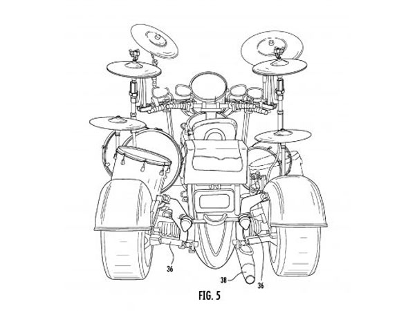 Yes. That's A Motorcycle Trike Drum Kit