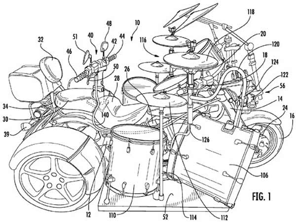 Yes. That's A Motorcycle Trike Drum Kit