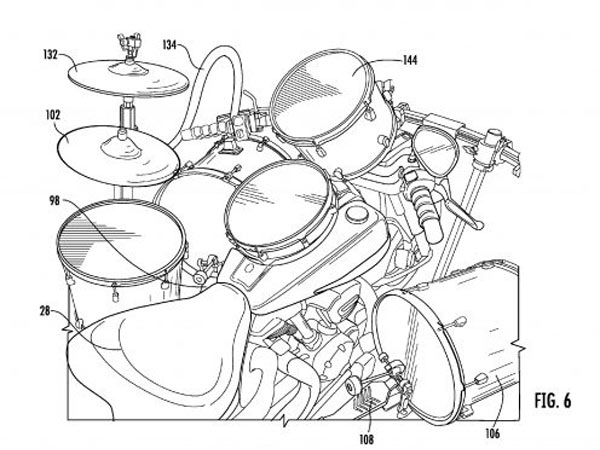 Yes. That's A Motorcycle Trike Drum Kit