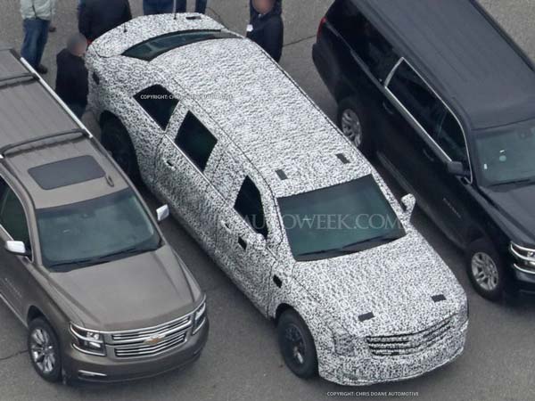 Spy Pics: Donald Trump's Presidential Limo Spotted