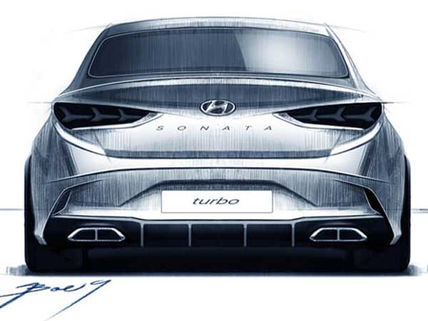 Hyundai Sonata Facelift Teased With Design Sketches