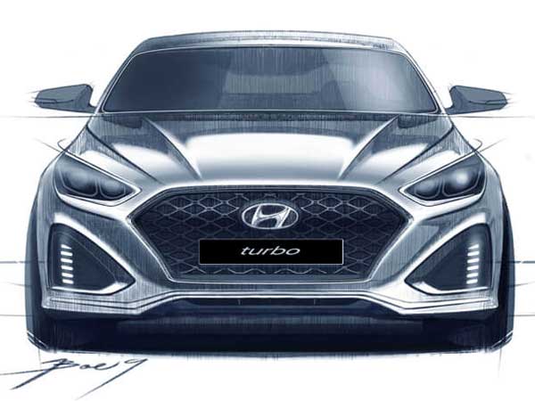 Hyundai Sonata Facelift Teased With Design Sketches