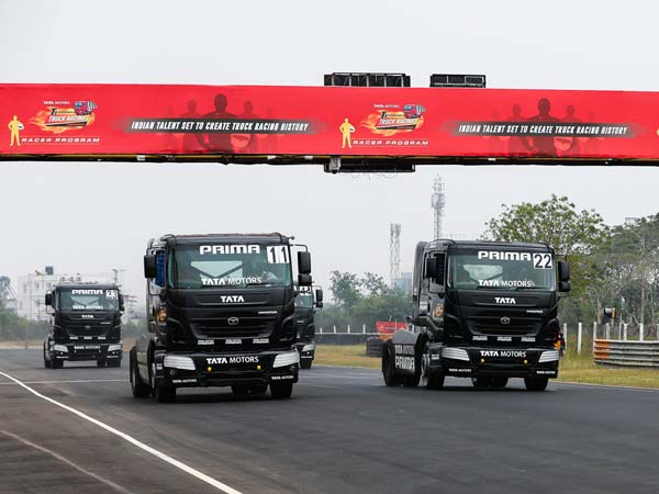 Tata Prima Race Trucks Make Their Way To The Race Track