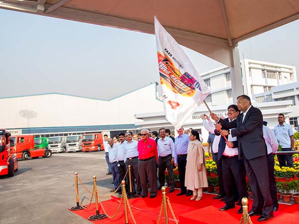 Tata Prima Race Trucks Make Their Way To The Race Track