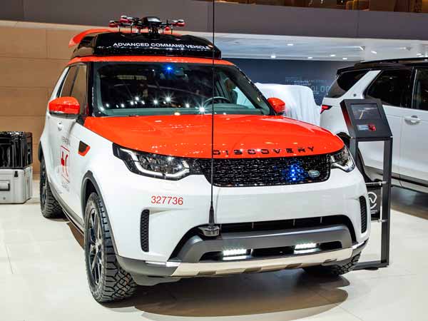 Land Rover Discovery Roof Mounted Drone For Search & Rescue Operations