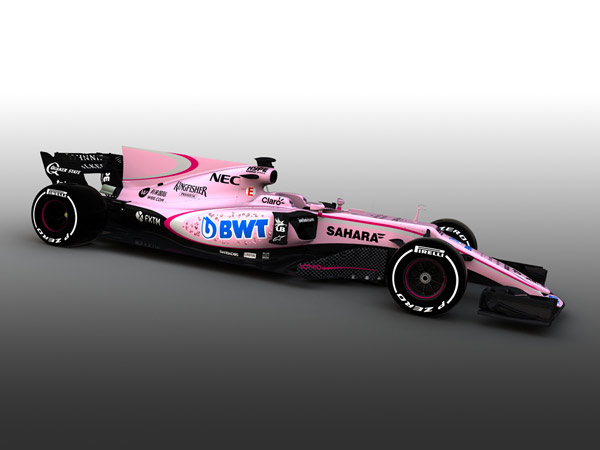 Force India Reveals New Pink Livery For 2017 Season
