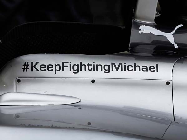 Mercedes Removes Michael Schumacher Message From 2017 Formula One Car