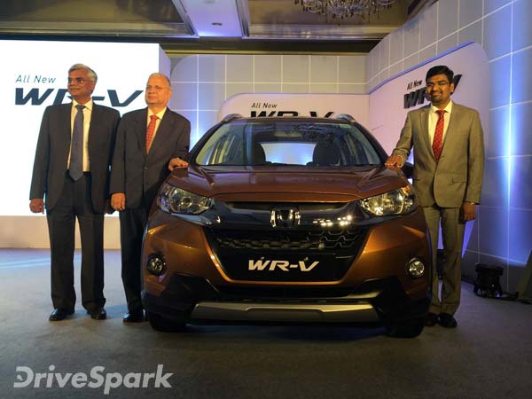 Honda WR-V Launched In Bangalore; Prices Start At Rs 7.90 Lakh