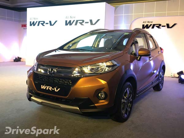 Honda WR-V Launched In Bangalore; Prices Start At Rs 7.90 Lakh