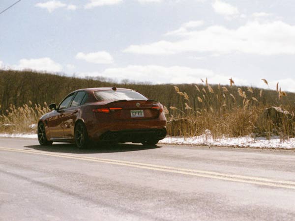 Alfa Romeo Giulia Quadrifoglio Shot On A Film Camera