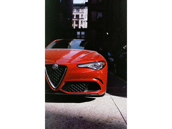 Alfa Romeo Giulia Quadrifoglio Shot On A Film Camera