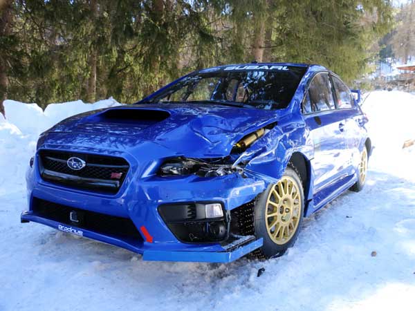 Watch This Subaru WRX STI Barrelling Down A Bobsled Run