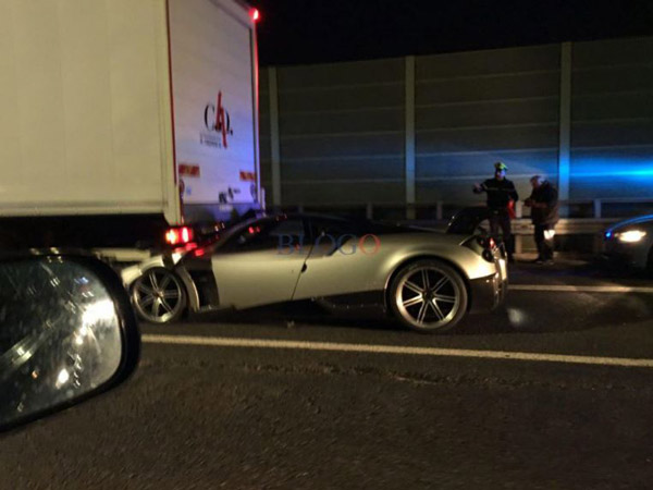 This Ultra-Rare Pagani Huayra BC Ends Up Under A Truck
