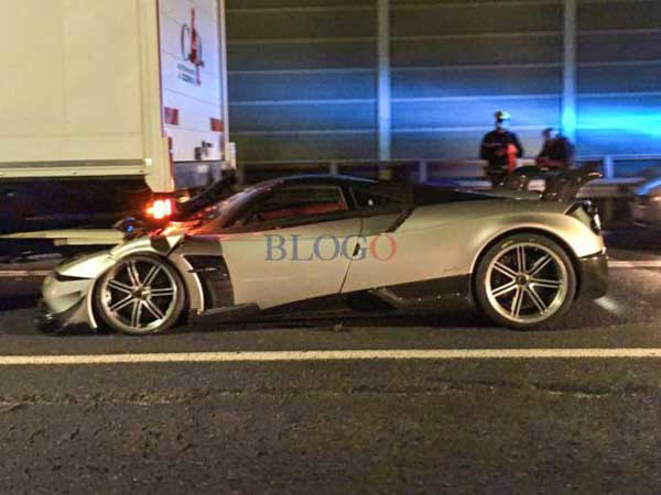 This Ultra-Rare Pagani Huayra BC Ends Up Under A Truck